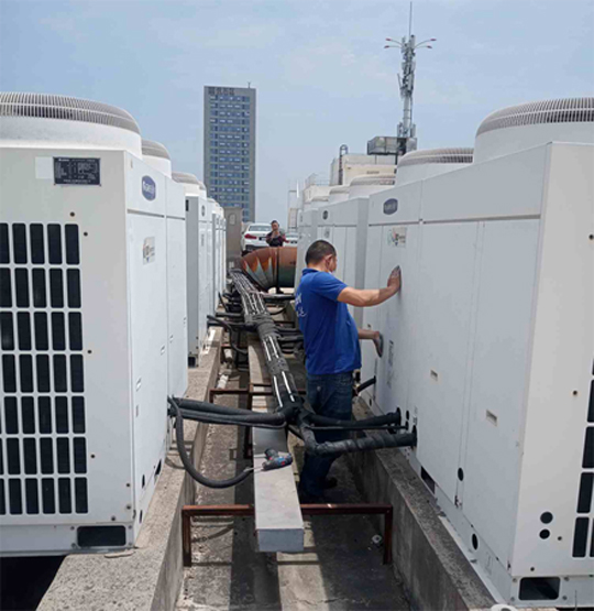 康平中央空调制热和不制冷系统维修方法